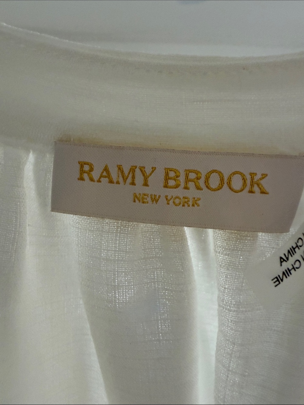 Ramy Brook Ivory Ruffle Button-Front Blouse - Picture 2 of 4
